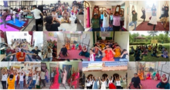 YOGA DAY IN PHDFWF’ SKILL CENTRES, 2024